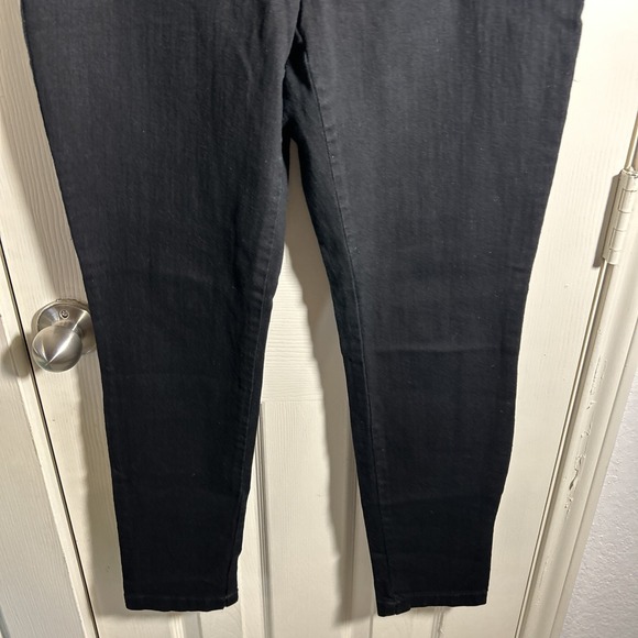 Women's Faded Glory Size 10 Black Jeggings Stretch‎ Elastic Waist - Picture 3 of 6